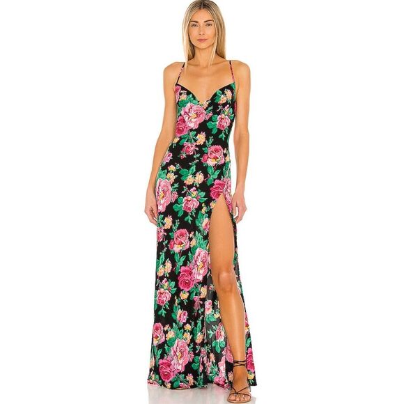 For Love & Lemons Dresses & Skirts - For Love and Lemons Becca Maxi Dress in Black Size XS
